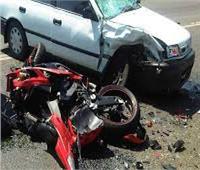 إصابة 5 أشخاص في حادث تصادم سيارة بدراجة نارية في الإسماعيلية 