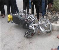 إصابة شخصين في انقلاب دراجة بخارية بالمنيا 