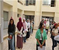 جامعة حلوان تستقبل الطلاب الجدد لإجراء الكشف الطبي