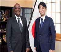 السفير المصري بطوكيو يلتقي وزير الدولة الياباني للشئون الخارجية  