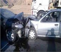إصابة 4 أشخاص في حادث تصادم سيارتين في بني سويف