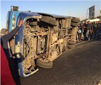 إصابة 8 أشخاص في حادث انقلاب سيارة بمدينة السادات