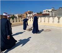 أوقاف مطروح تنظم حملة لتنظيف أسطح المساجد استعدادا لموسم الأمطار 