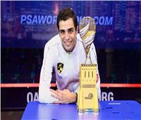 علي فرج يلحق بهانيا الحمامي ويتوج بطلًا لبطولة مصر الدولية المفتوحة للإسكواش