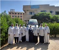 الكشف على 985 مواطنًا خلال قافلة طبية مجانية بقرية دست الأشراف بالبحيرة
