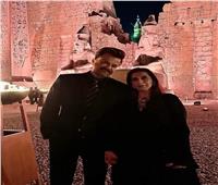 الفنان الهندي أنيل كابور وزوجته يزوران معبد الدير البحري بالأقصر| صور      