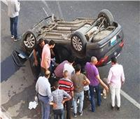 بالأسماء| إصابة سائق و3 طالبات في انقلاب سيارة بالمنيا 