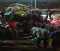 مصرع وإصابة 7 في حادث دهس «تريلا» سيارات ملاكي بالدائري| فيديو