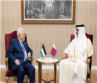 الرئيس الفلسطيني يلتقي أمير قطر على هامش قمة «سيكا» في كازاخستان