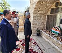 وزير خارجية الهند يزور مقابر الكومنولث بمصر الجديدة 