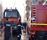  3 سيارات إطفاء للسيطرة على حريق مخزن ببورسعيد