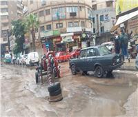 هطول أمطار «رياح الصليب» على أحياء شرق الإسكندرية | صور  