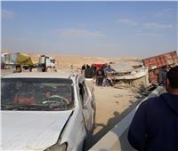 مصرع وإصابة 11 شخصًا في تصادم 4 سيارات بسوهاج