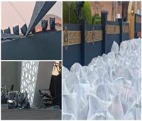الأوبرا تحصن مهرجان الموسيقى العربية بـ«البلاستيك» بسبب الأمطار | صور