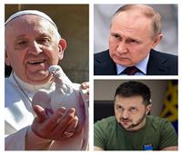 استعداد البابا فرانسيس للوساطة بين بوتين وزيلينسكي لإنهاء الحرب