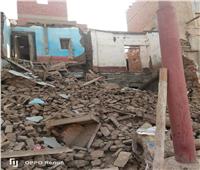 انهيار منزل بمدينة الفشن في بني سويف 