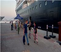 وصول 910 سائحًا أجنبيًا إلى ميناء الإسكندرية| صور 