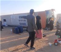 ننشر أسماء المصابين في حادث أنقلاب أتوبيس بالطريق الصحراوي الغربي في أسوان 