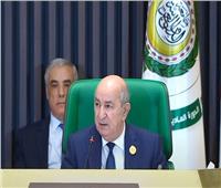 الرئيس الجزائري: قضية العرب المركزية ستبقى فلسطين