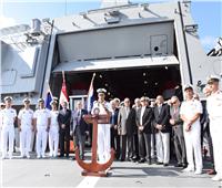الفرقاطة «العزيز» تصل قاعدة الإسكندرية إيذاناً بانضمامها للقوات البحرية