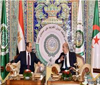 الرئيس السيسي يلتقي نظيره الجزائري عبد المجيد تبون