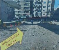 غلق شارع فيصل كليًا لتركيب الكمر الخرساني لمشروع محور عمرو بن العاص 