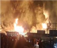 «القاهرة الإخبارية» تكشف  خسائر حريق المدينة المائية في العراق|فيديو