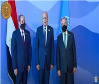 الرئيس السيسي وجوتيريش يستقبلان أمين عام جامعة الدول العربية قبل قمة المناخ