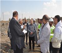 سكرتير عام بني سويف يتفقد أعمال تطوير مصنع تدوير القمامة في سمسطا