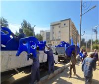 حملات موسعة ومصادرة 236 حالة إشغال بمدينة إدفو