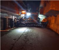 محافظ الجيزة يتابع أعمال رصف شوارع حي الوراق| صور
