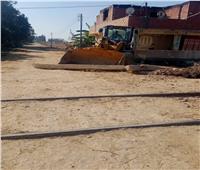 غلق 12 معبر مخالف وغير قانوني على السكة الحديد بقرية الناصر بالبحيرة 