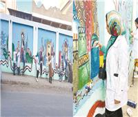 تحولت للوحة فنية.. الجداريات تزين أسوار المنشآت بكفر الشيخ