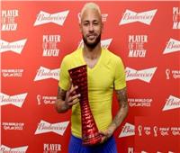 نيمار يفوز بجائزة أفضل لاعب في مباراة البرازيل وكوريا الجنوبية بكأس العالم 2022