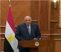 شكري: نعمل على توثيق التعاون بين مصر والأردن والعراق لاستقرار المنطقة