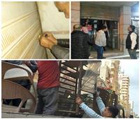 غلق 16 منشأة وضبط 265 حالة إشغال متنوع فى حملة بأحياء الإسكندرية 