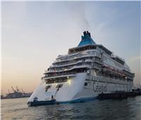 ميناء بورسعيد يستقبل رابع رحلات السفينة «كريستال السماوية» السياحية