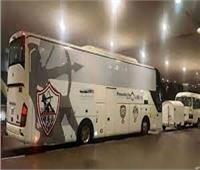 حافلة الزمالك تصل ستاد القاهرة استعدادا لمواجهة حرس الحدود