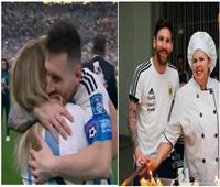 شاهد|«أنطونيا فارياس».. أول سيدة احتضنها ميسي بعد الفوز بكأس العالم 