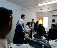 محافظ الدقهلية يتابع حالة المصابين في حادث تصادم على طريق جمصه الساحلي