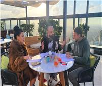جلسات عمل لأحمد الفيشاوي ورانيا يوسف قبل تصوير فيلم «ورد ريحان»| صور