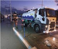 صرف الإسكندرية تواصل أعمال سحب مياه الأمطار واستمرار الطوارئ 