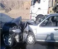 إصابة 3 أشخاص في حادث تصادم سيارتين بالمنيا 