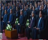 الرئيس السيسي يستمع لآيات الذكر الحكيم خلال افتتاح عدد من المشروعات التنموية
