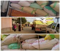 ضبط 20 طن أرز أبيض داخل مخزن خلال حملة تموينية  بالبحيرة 