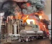 حريق هائل في مصنع للكيميائيات بولاية إلينوي الأمريكية   