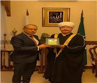 السفير المصري في موسكو يلتقي مفتي عموم روسيا