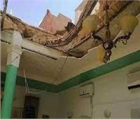 انهار جزء من سقف مسجد قديم بالمنيا 