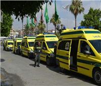 الصحة: الدفع بـ26 سيارة إسعاف إلى موقع حادث أتوبيس طريق عيون موسى 