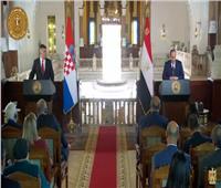 السيسي: زيارة رئيس كرواتيا لمصر تساهم في الارتقاء بالعلاقات بين البلدين